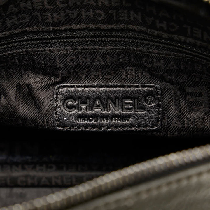 Top Quality Chanel Chocolate Bar Mini Boston Bag Handbag Gray Leather Lady Chanel