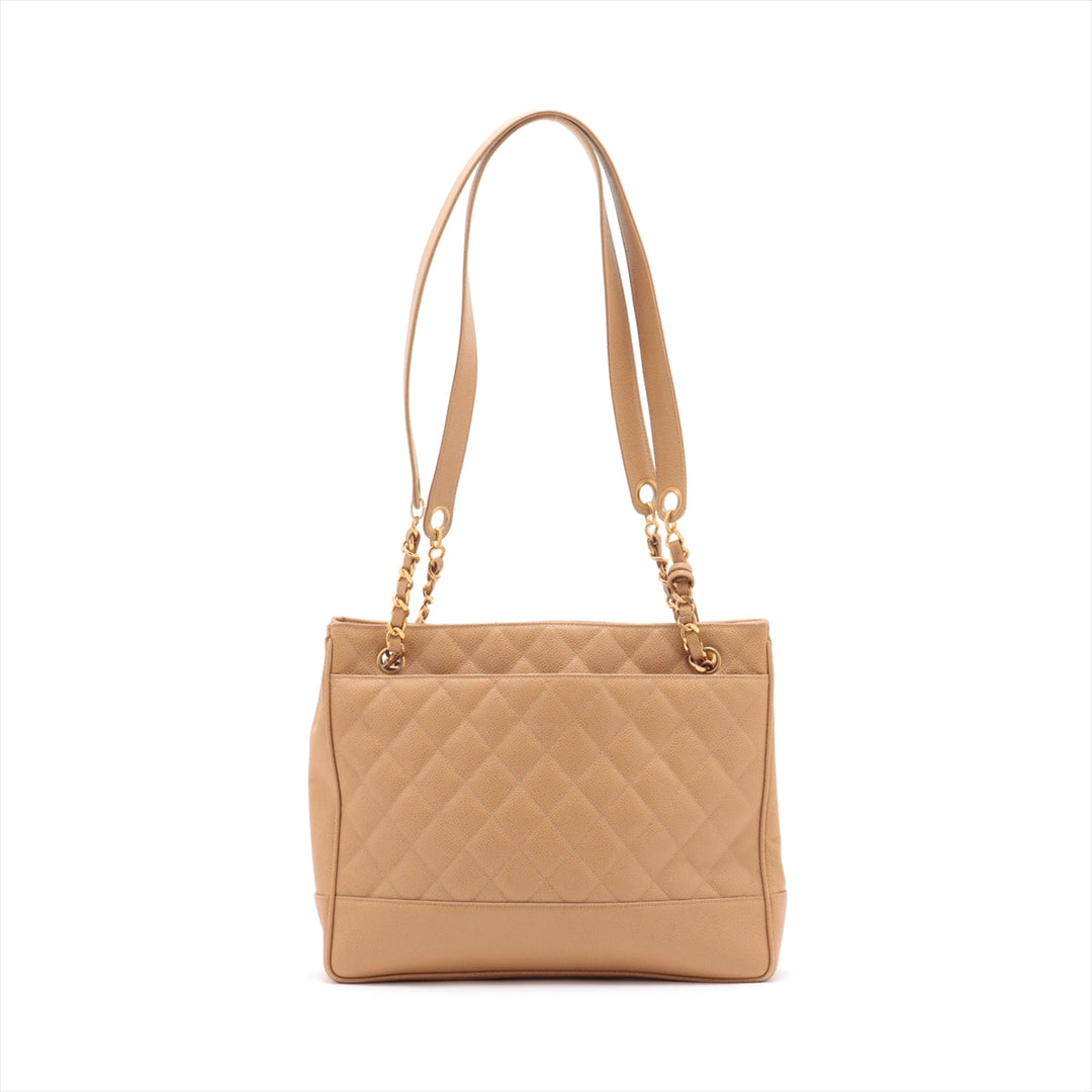 Top Quality Chanel Matrasse Caviar S Chain Shoulder Bag Beige Gold  2nd
