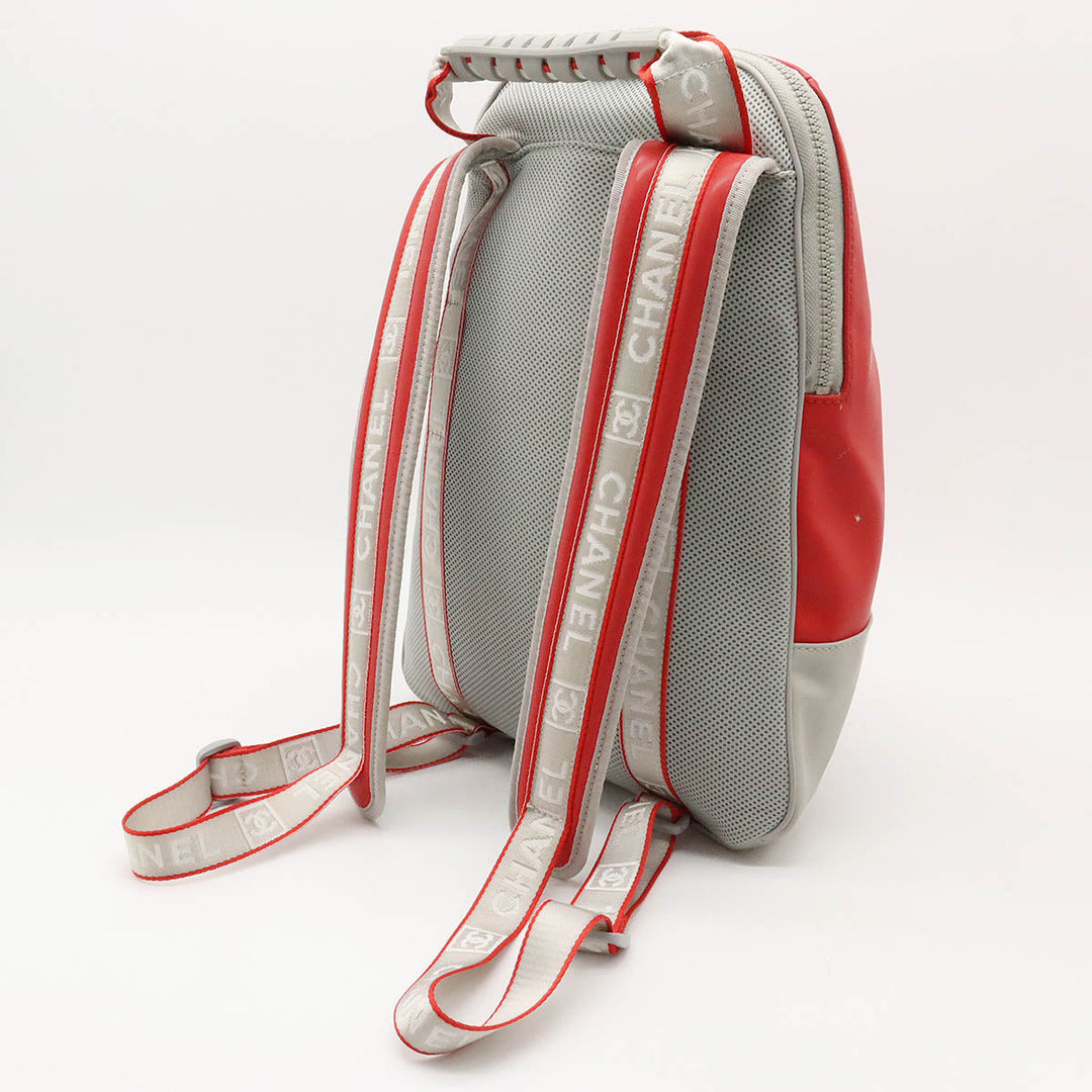 Top Quality Chanel Top Quality Chanel SPORTS LINE COCOMARK BACKPACK RUCKSACH LAVER Mesh RED RED GREY