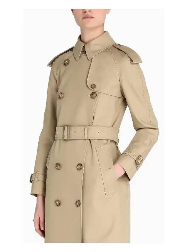 Burberry Gabardine Trench Coat Beige