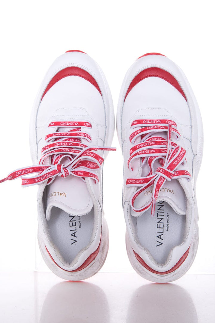 Valentino White And Red Sneakers SZ 9.5