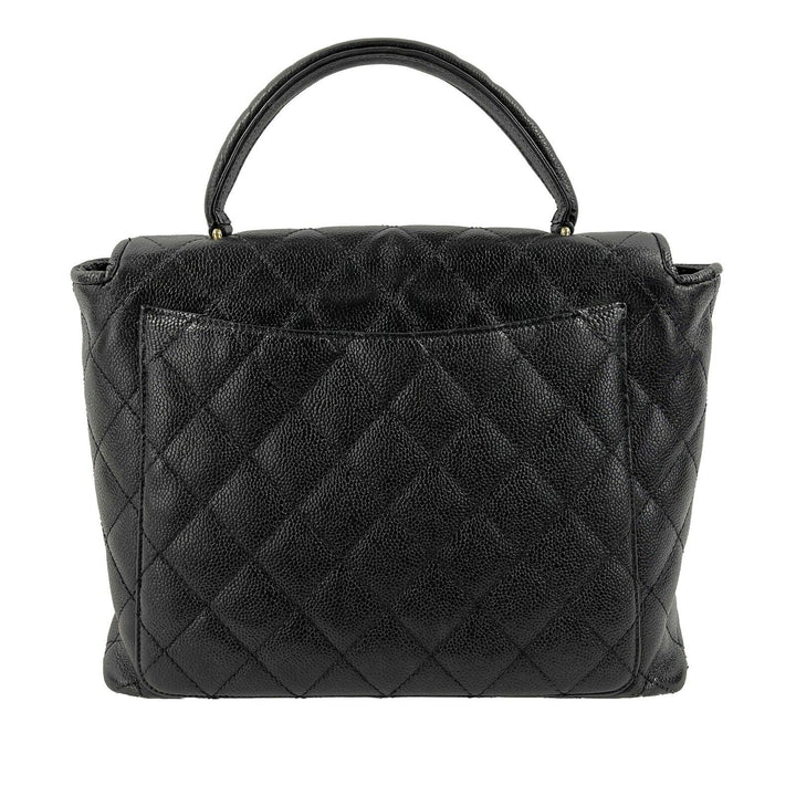Chanel - Vintage Large Quilted CC Caviar Kelly New Bag - Top Handle
