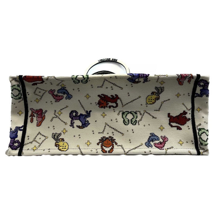 Top quality Dior - NEW 2022 Large Pixel Zodiac Embroidered Canvas Book Tote