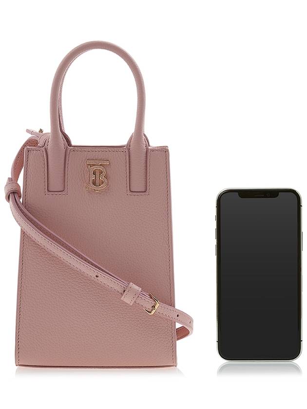 Burberry Micro Frances Leather Tote Bag Pink