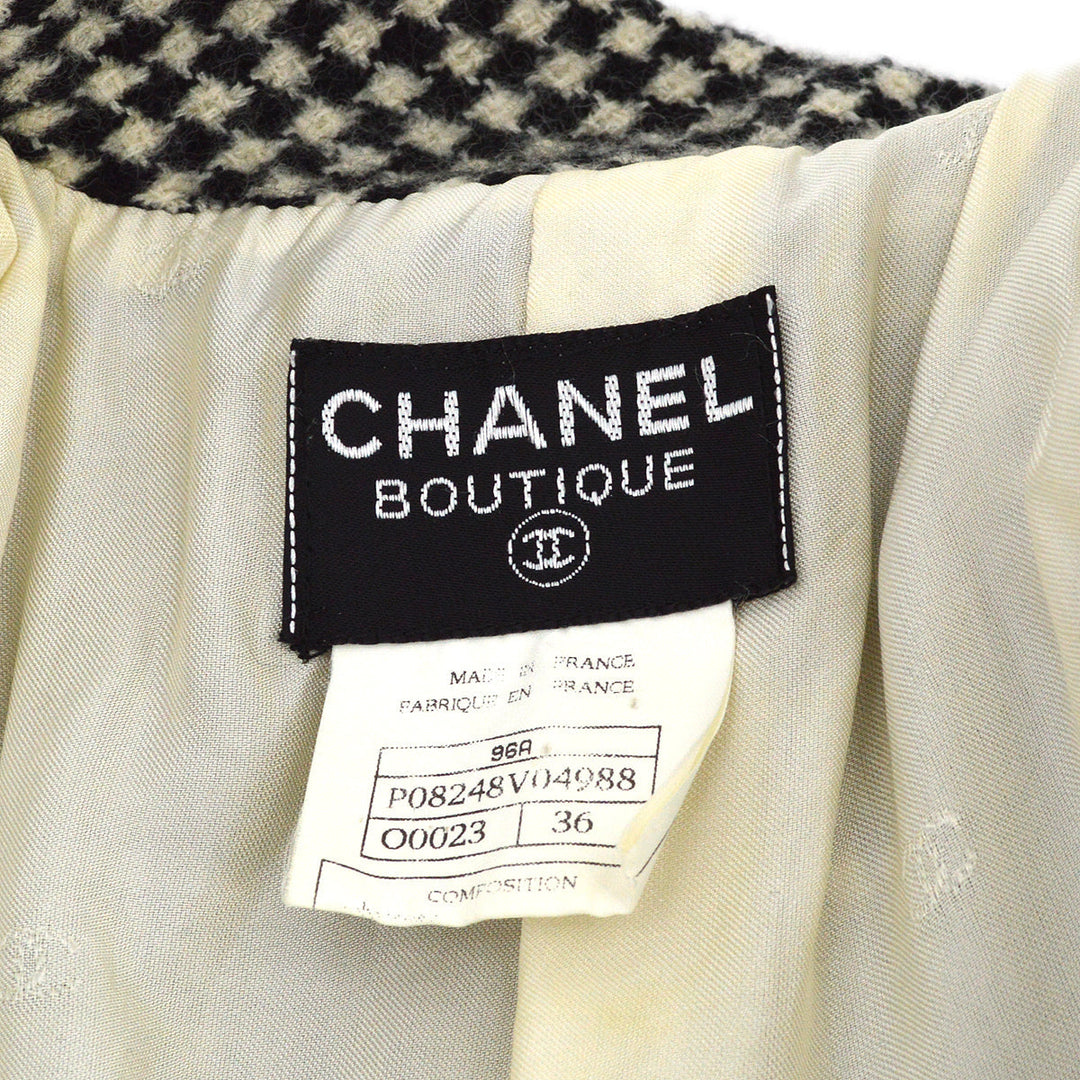 Top Quality Chanel Coat Black White 96A #36