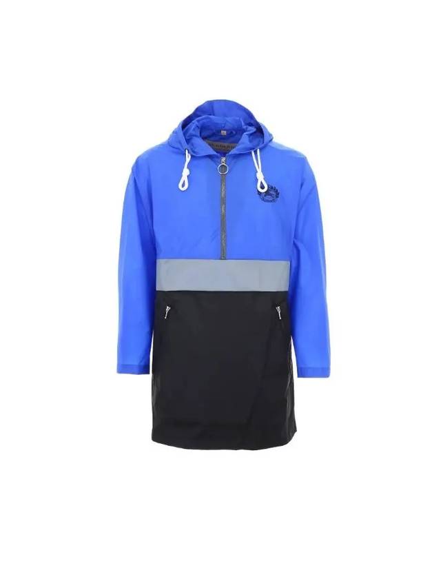 Burberry Three Tone Windbreaker Anorak Blue