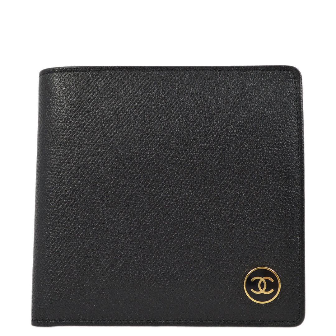 Top Quality Chanel Bifold Wallet Purse Black Caviar