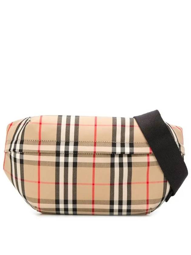 Burberry Medium Vintage Check Bonded Cotton Belt Bag Beige