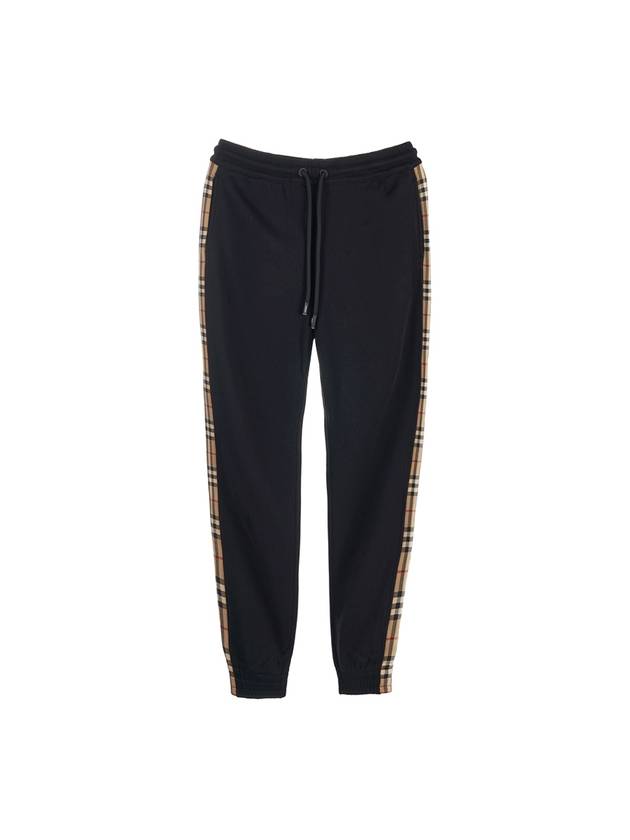 Burberry Men's Vintage Check Panel JoGGer Track Pants Black