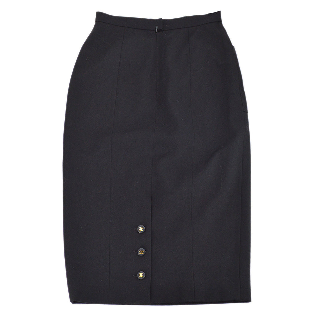 Top Quality Chanel Long Skirt Black 95A #38