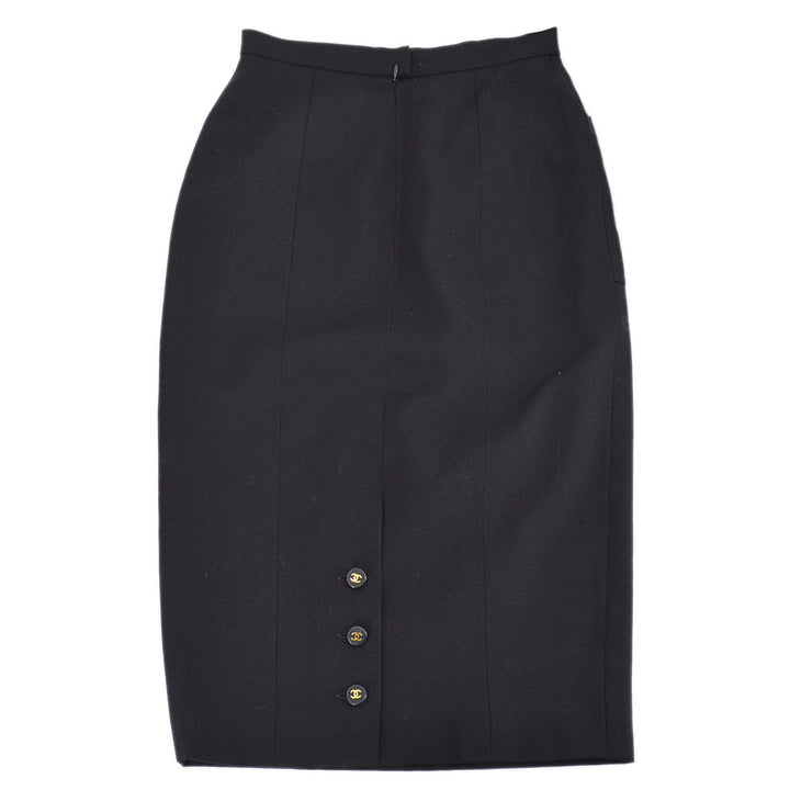 Top Quality Chanel Long Skirt Black 95A #38