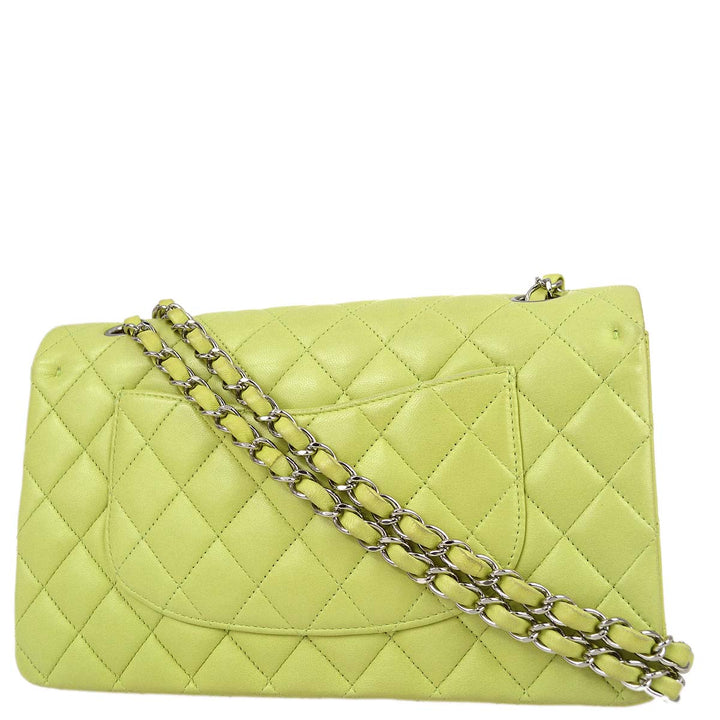 Top Quality Chanel * Light Green Lambskin Medium Classic Double Flap Shoulder Bag
