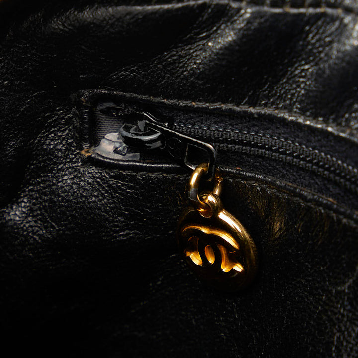 Top Quality Chanel Matrases Coco Fringe Sloping Chain Shoulder Bag Dark Green Lambskin  CHANEL