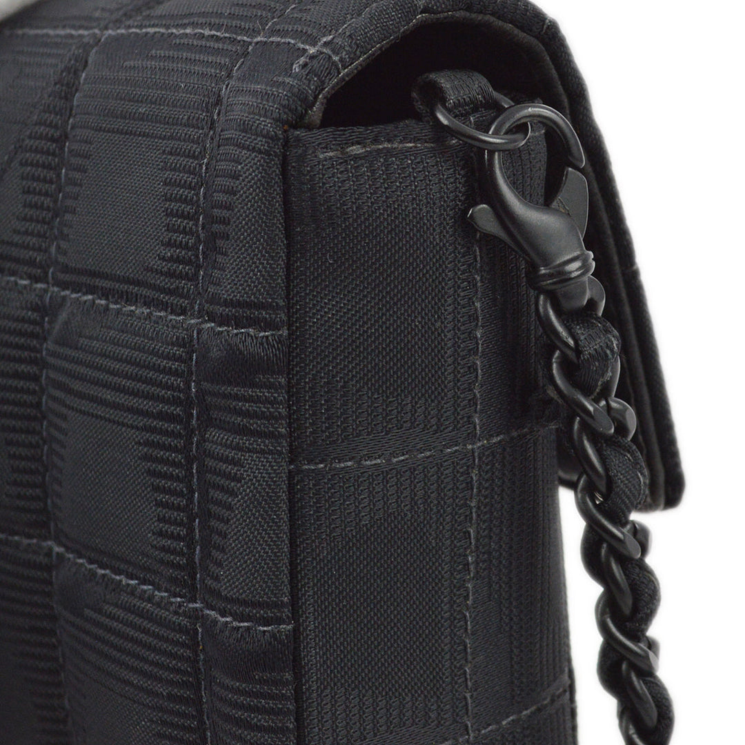 Top Quality Chanel 2000-2001 Black Jacquard New Travel Line East West