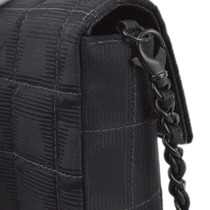 Top Quality Chanel 2000-2001 Black Jacquard New Travel Line East West