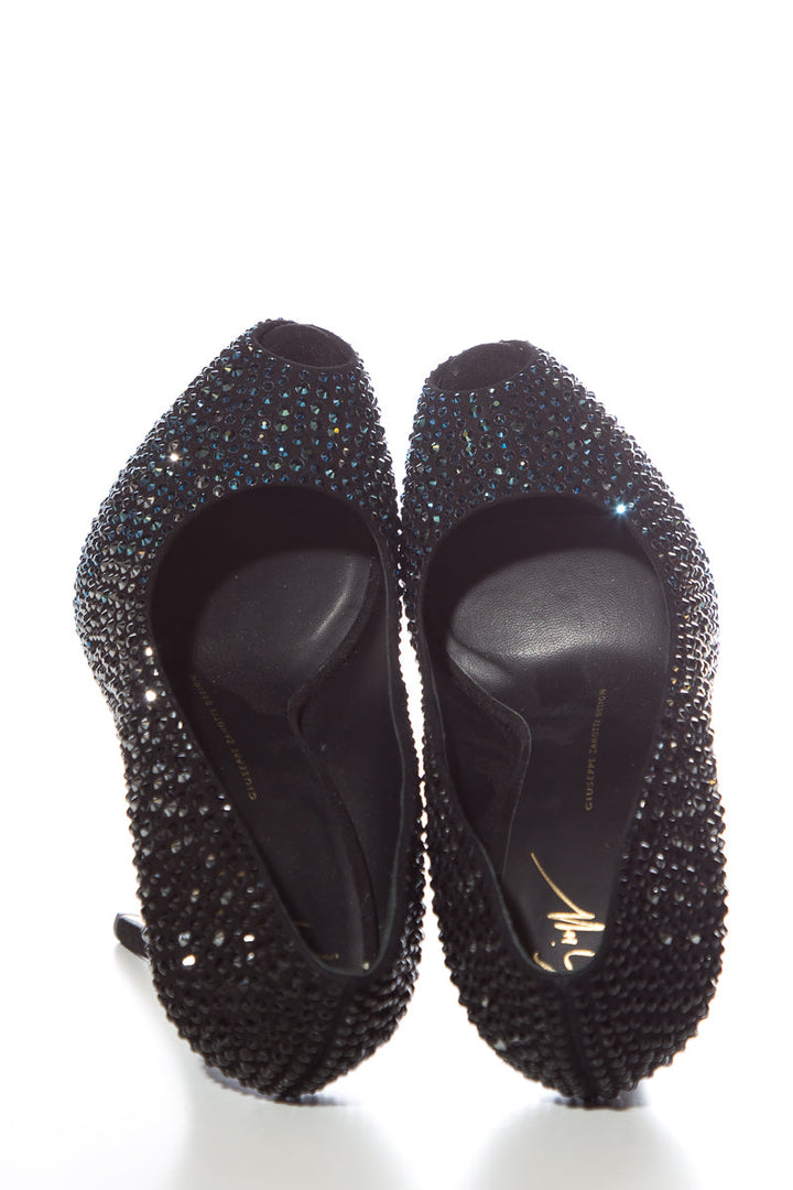 Guiseppe Zanotti Teal & Black Pumps SZ 38
