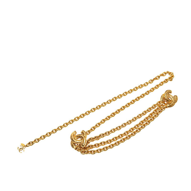 Top Quality Chanel Matelasse Coco Mark Chain Belt Gold