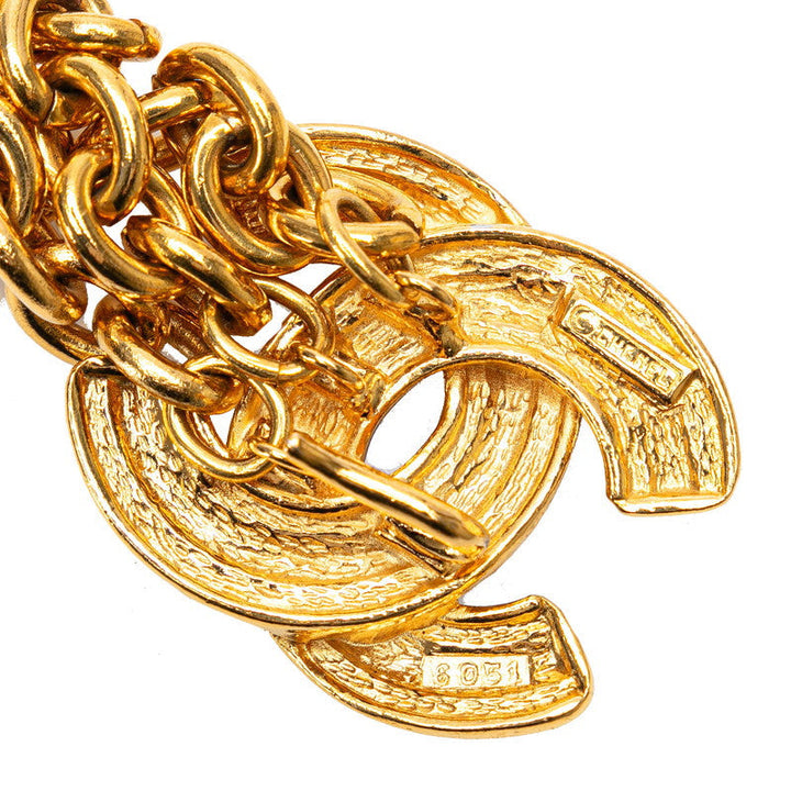 Top Quality Chanel Matelasse Coco Mark Chain Belt Gold