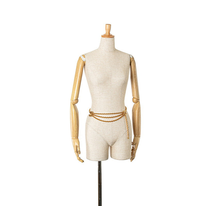 Top Quality Chanel Matelasse Coco Mark Chain Belt Gold
