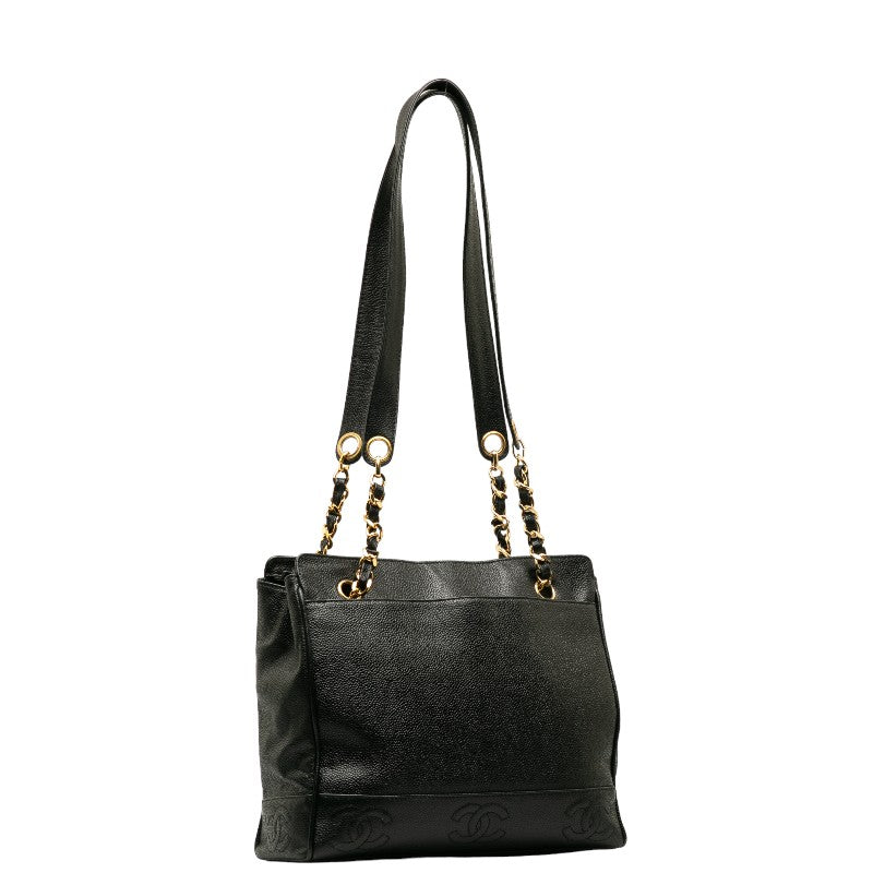 Top Quality Chanel Vintage Triple Coca-Cola Chain  Bag Black Caviar  Lady Chanel