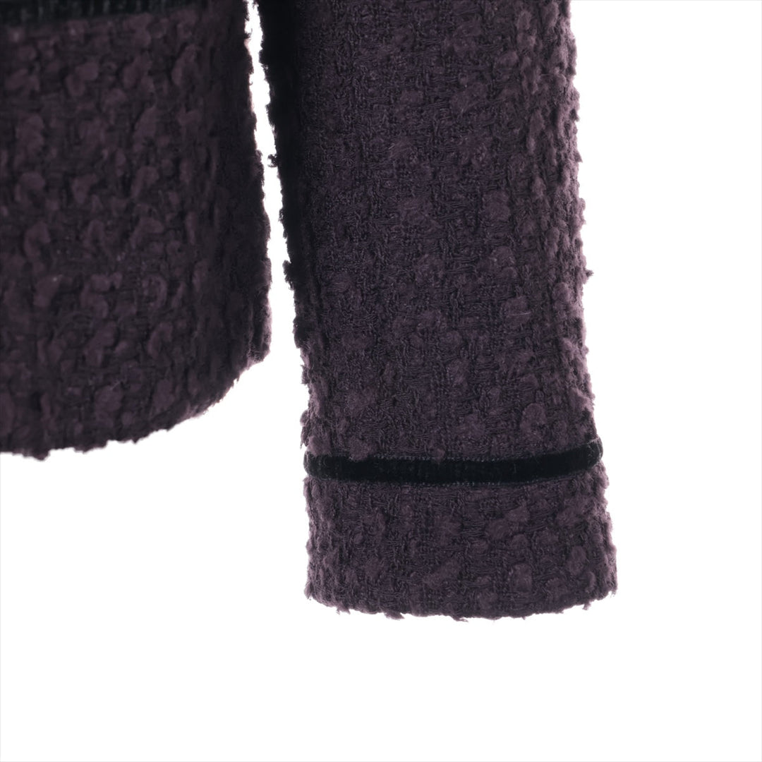 Top Quality Chanel Coconut Button 93A Wool  Alpacca Jacket 34  Pearl P02242 Twid Handcuff