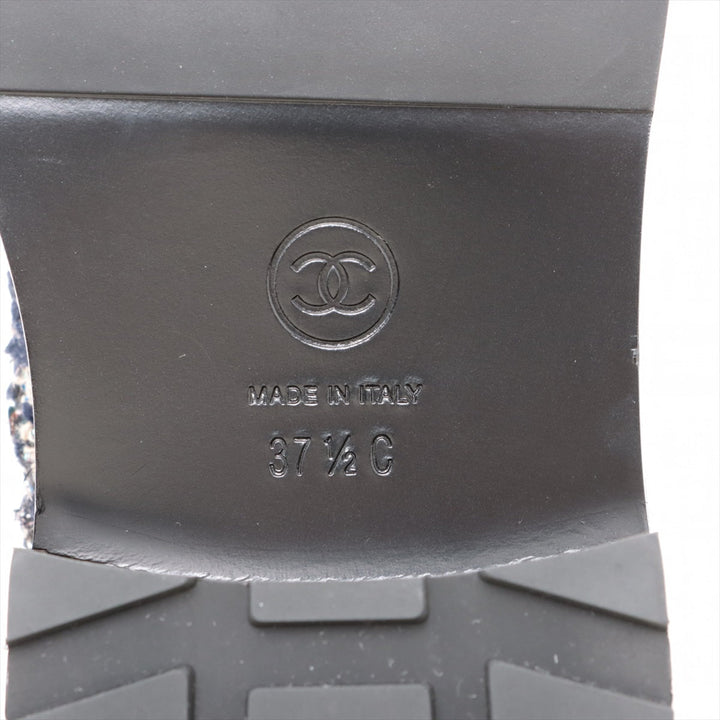 Top Quality Chanel COCOMARK TWIDE SHORT BOOTS 37.5 LADY BLACK X NAIBI G35154 PERLE  LOVE MARKET SHOP