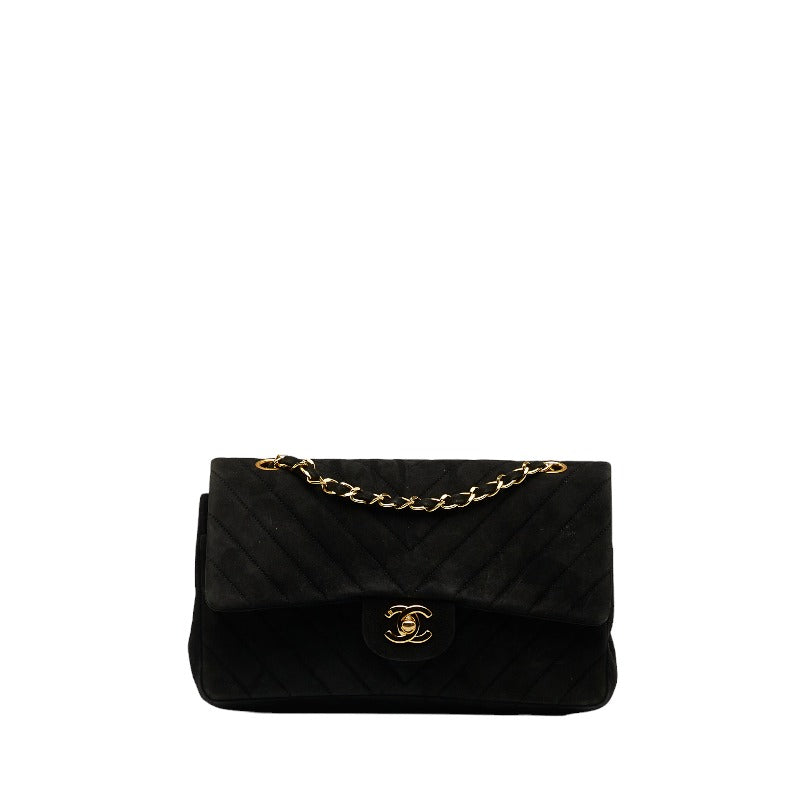 Top Quality Chanel Mattress 25 Double Flat Chain houlder Bag Black Sweater Lady Chanel