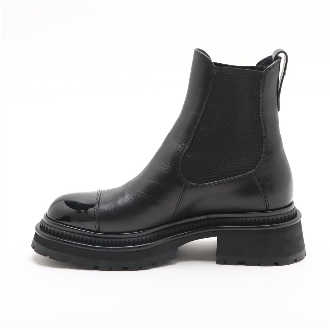 Top Quality Chanel Coco Patent Shoes 35.5  Black G39208