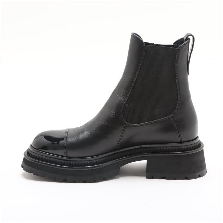 Top Quality Chanel Coco Patent Shoes 35.5  Black G39208