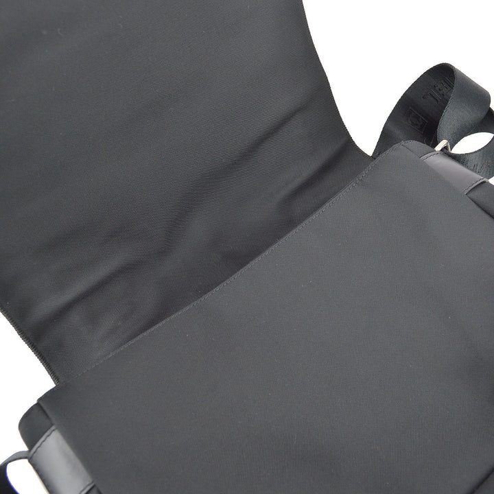 Top Quality Chanel Black Felt Sport Line Messenger Shoulder Bag