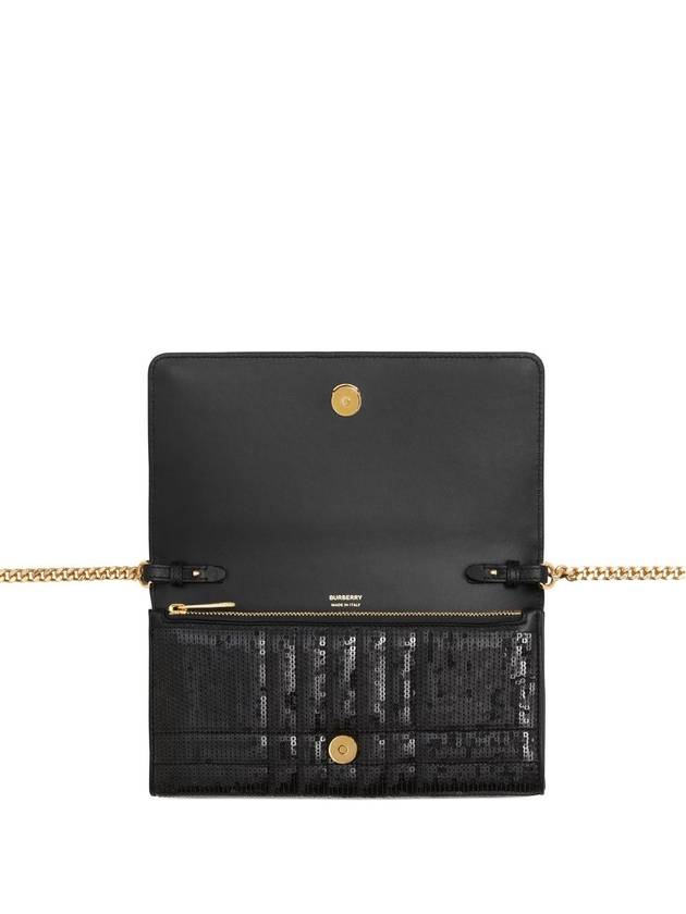 Burberry WoMen's Lola Sequin Chain Shoulder Bag Black