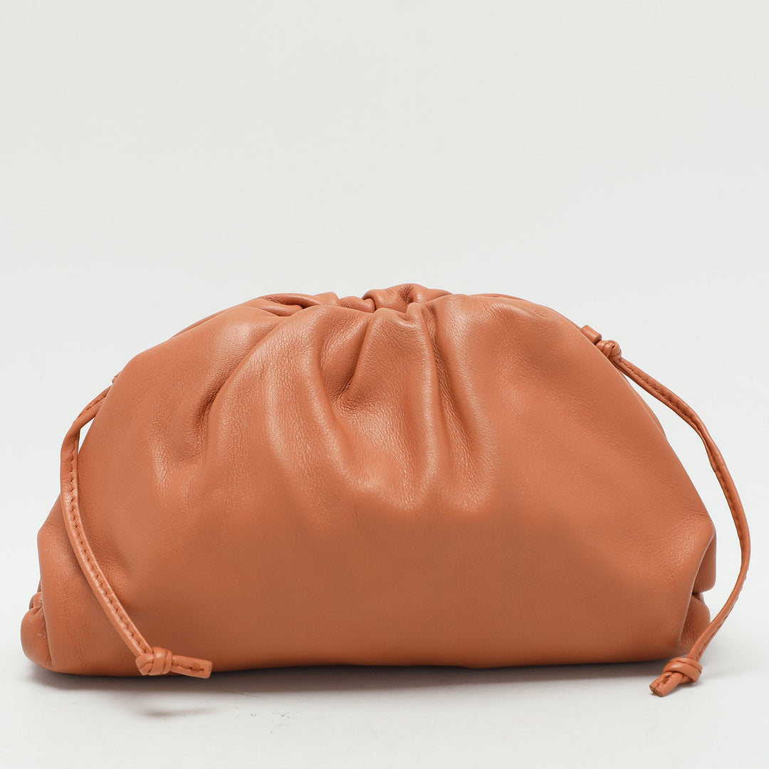 Bottega veneta Brown Leather Small The Pouch Clutch
