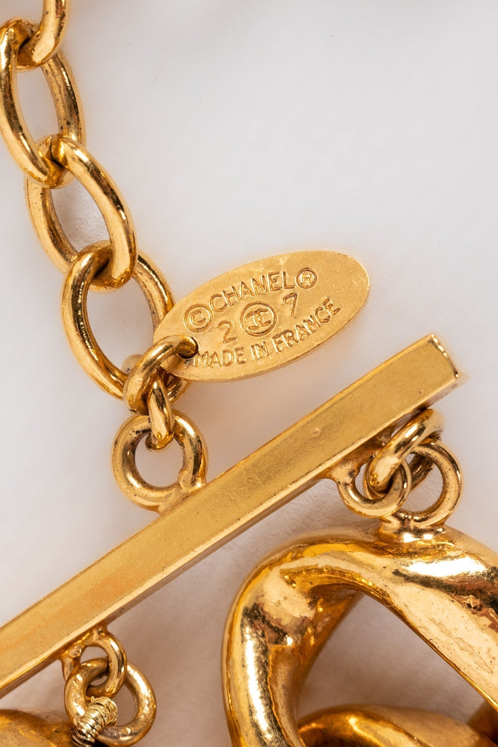 Collier dor√© Top Quality Chanel 1990s