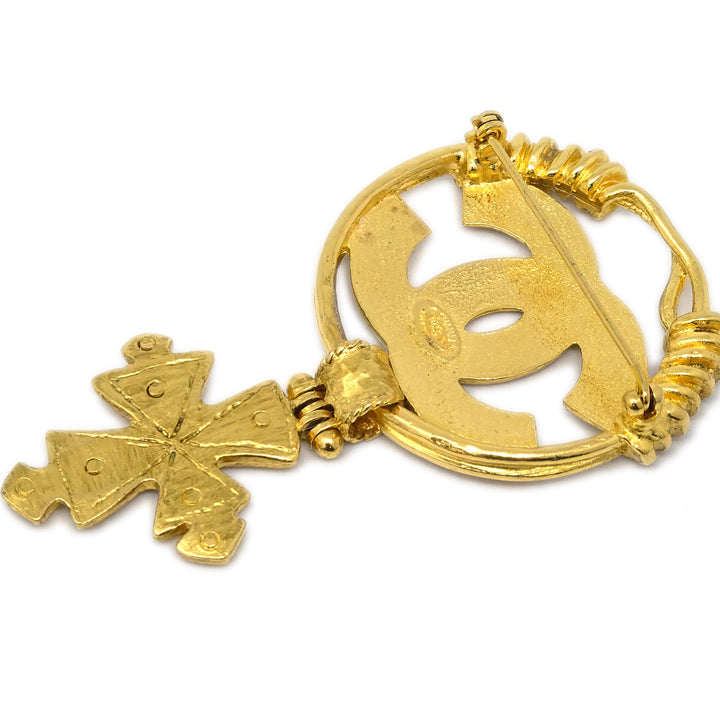 Top Quality Chanel Brooch Pin Gold 94P