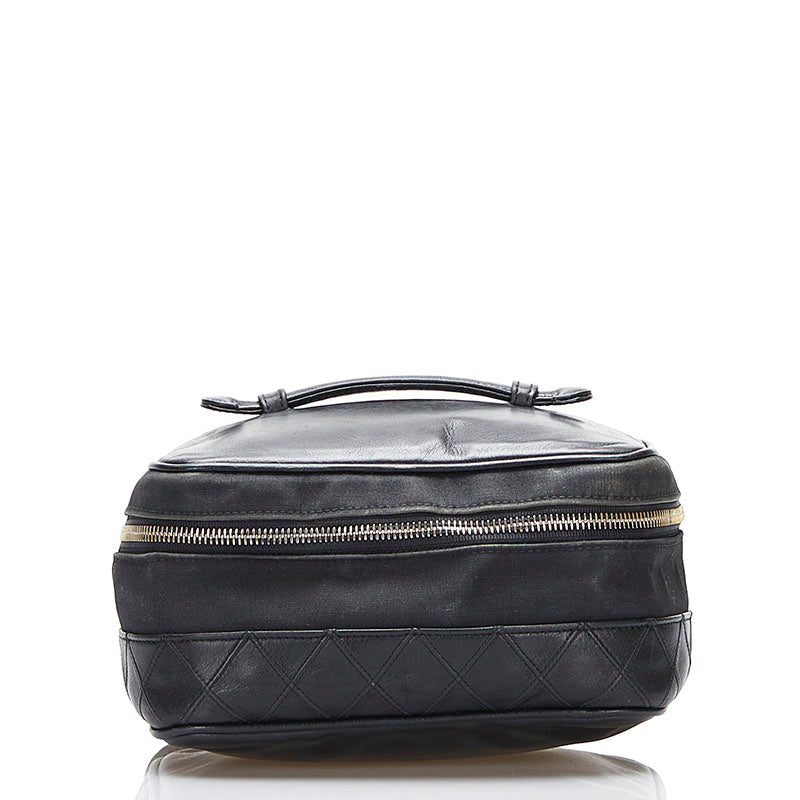 Top Quality Chanel Cocomark Vanity Bag Handbag Black Leather  Chanel