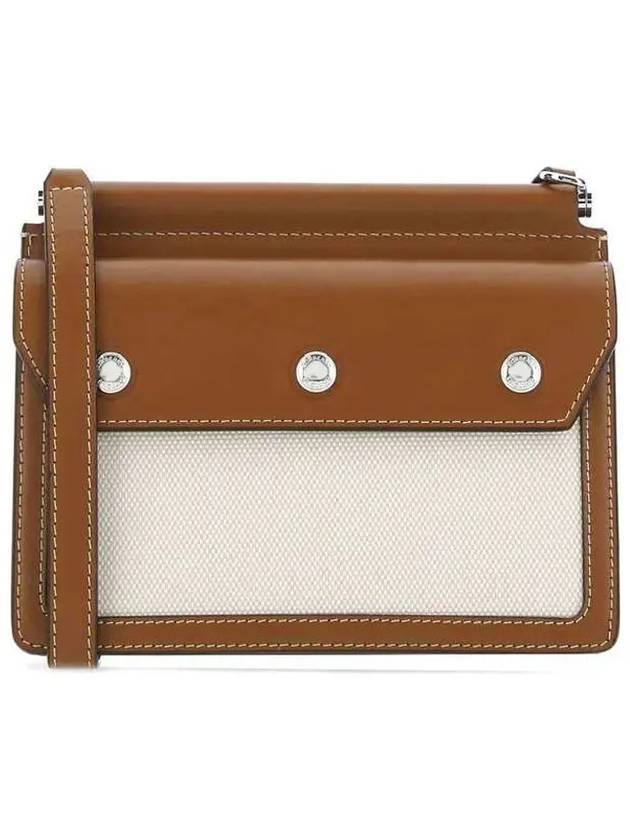 Burberry Pocket Detail Mini Horseferry Print Title Cross Bag Brown