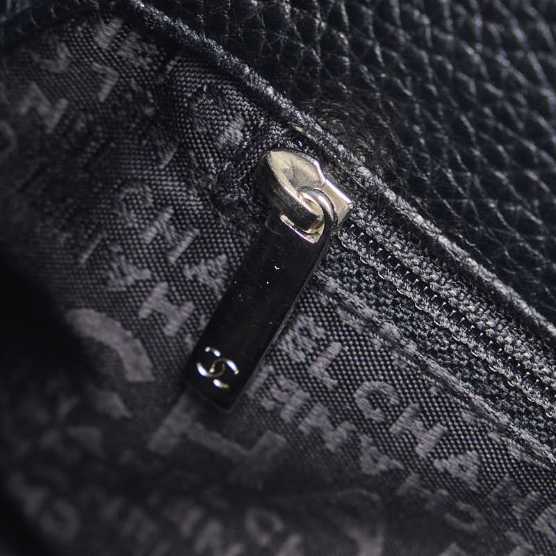 Top Quality Chanel logo Tasel handbags black leather ladies Chanel