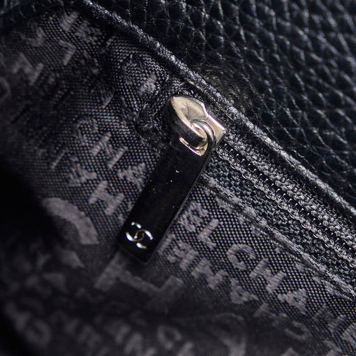 Top Quality Chanel logo Tasel handbags black leather ladies Chanel