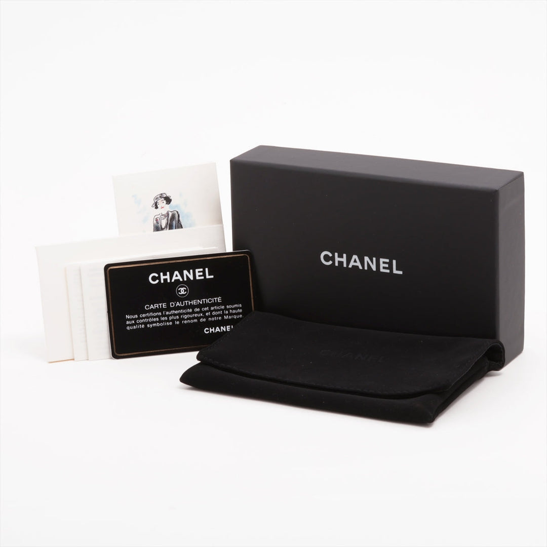 Top Quality Chanel Matrasse Caviar S Cardcase Pink Silver Gold  25th