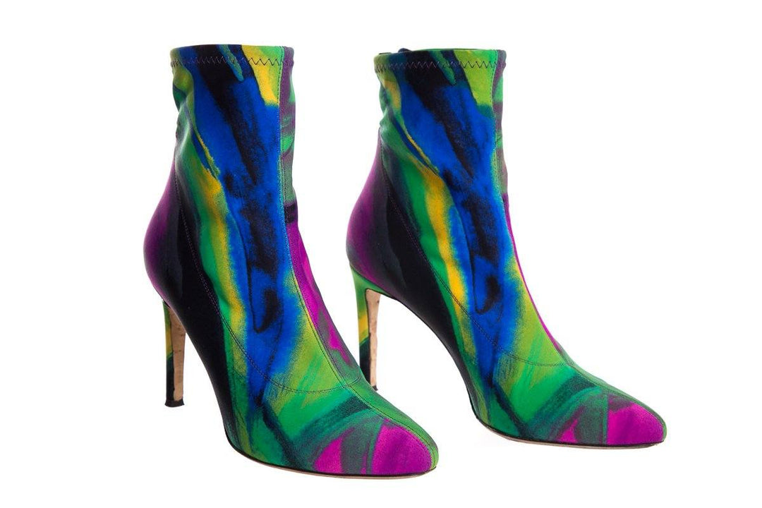 Giuseppe Zanotti Multi Tie-Dye Sock Boots SZ 37