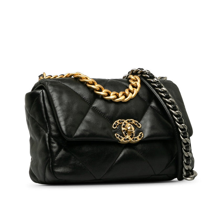 Top Quality Chanel Single Flap 24 in Lambskin Leather Quilted Black Ladies