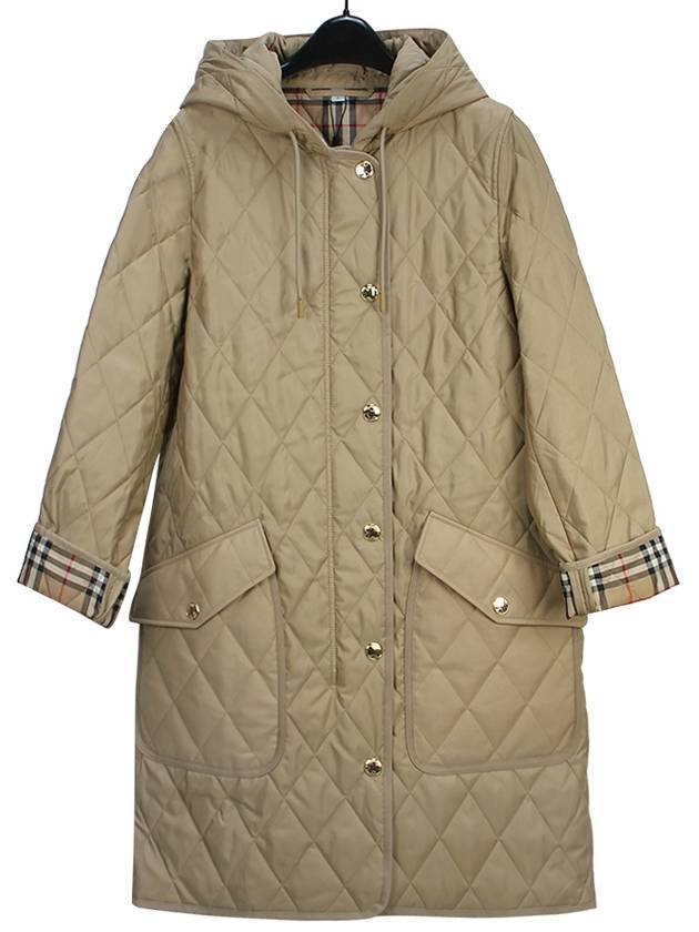 Burberry Diamond Quilted Hoodie Padding Archive Beige