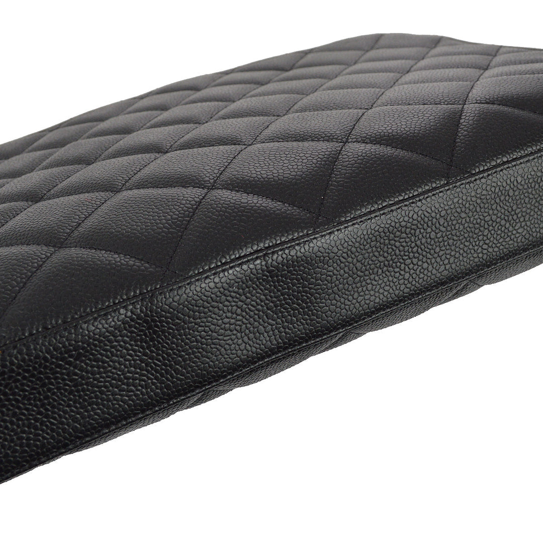 Top Quality Chanel 1991-1994 Black Caviar Briefcase
