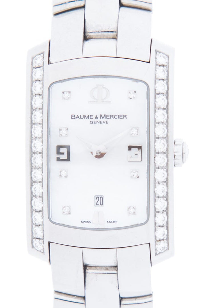 Baume & Mercier "Hampton Hills" Mother of Pearl &  Diamond Stainless Steel Watch