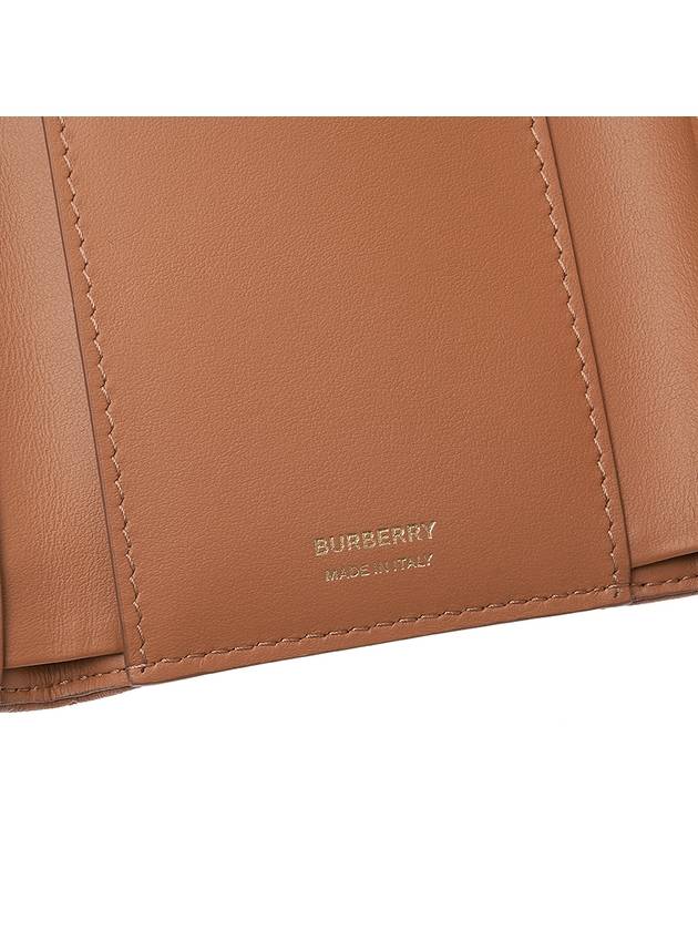 Burberry Quilted Leather Small Lola Half Wallet Brown