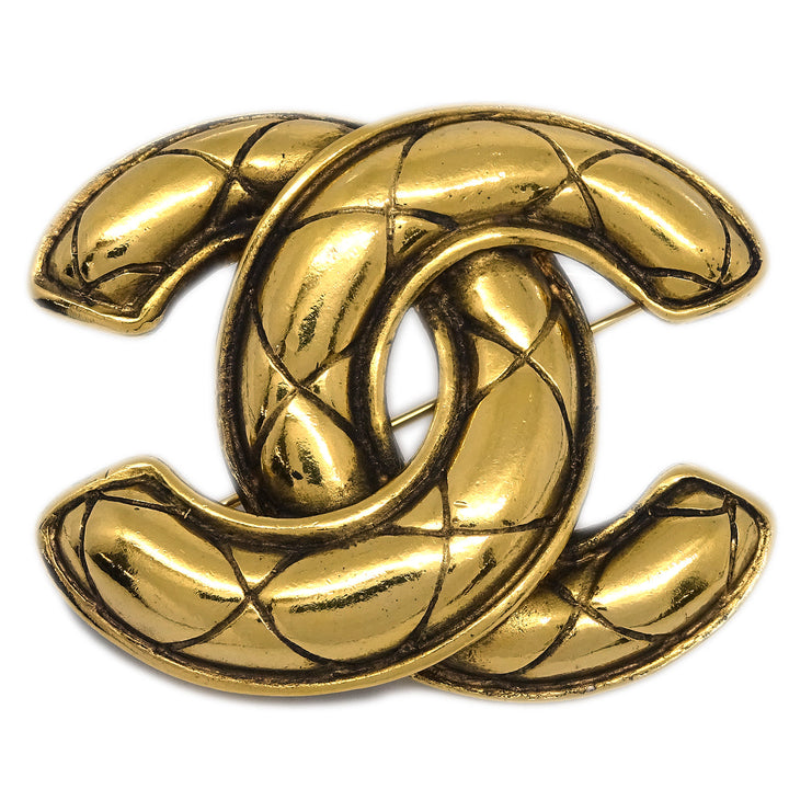 Top Quality Chanel Brooch Pin Gold Medium 1142
