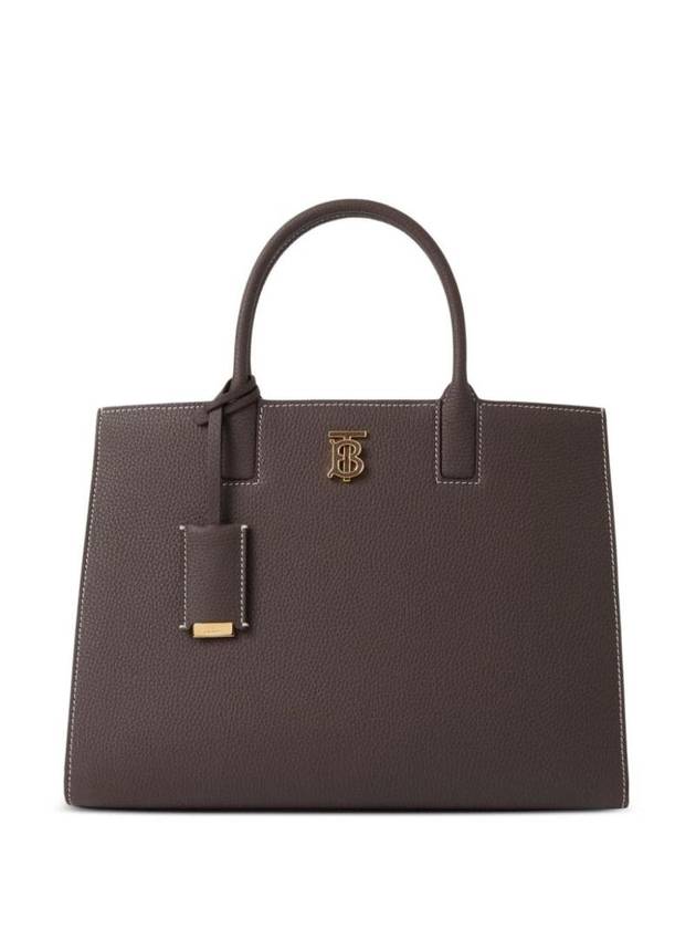 Burberry Frances Small Leather Tote Bag Brown