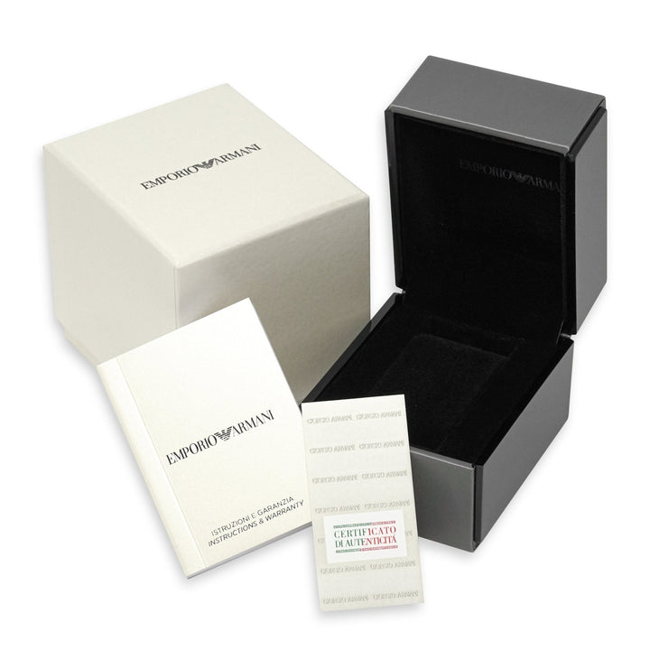Emporio Armani Ladies Automatic T-Bar Gianni Silver Watch AR11204