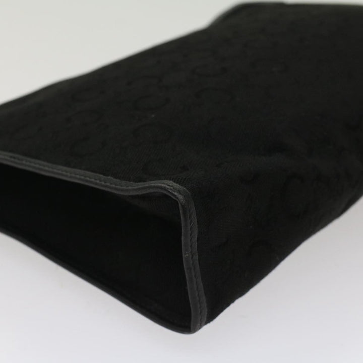 Celine C Macadam Canvas Clutch Bag Black Auth ep1277
