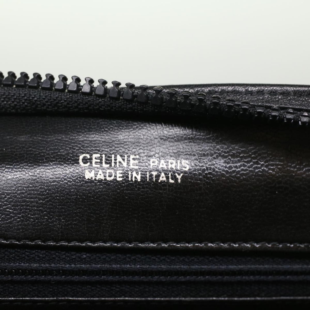 Celine C Macadam Canvas Clutch Bag Black Auth ep1277